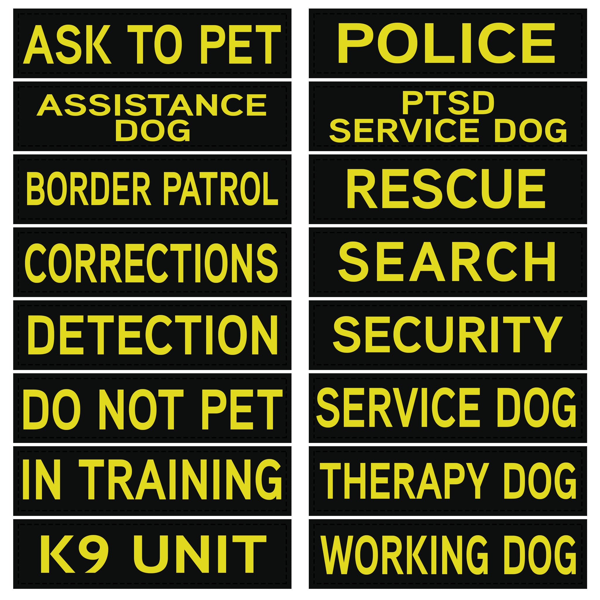 Service Dog Training Patch, Dog Therapy Pet Patch, K9 Harness Patch