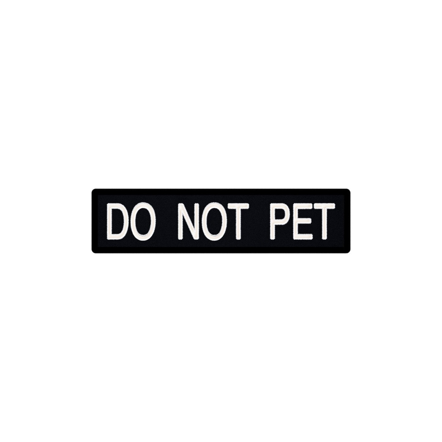 6x2 Do Not Pet W/symbols Vertical Patch 
